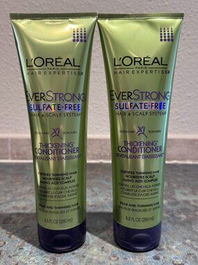 L'oreal Everstrong Sulfate-Free Thickening Conditioner - 2 Bottles